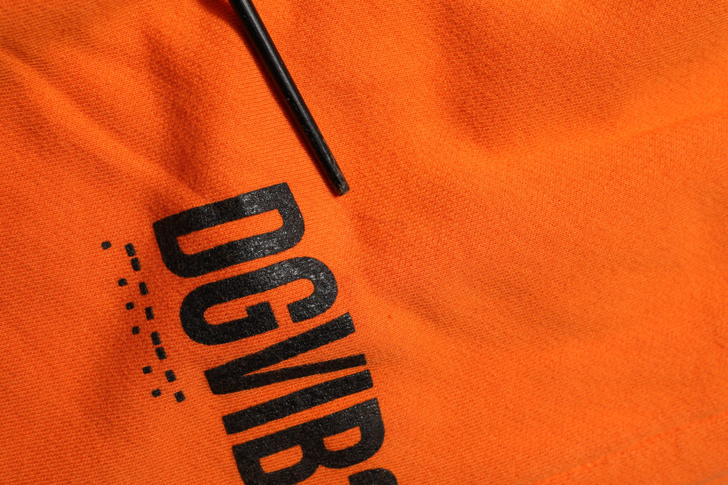 Orange Cotton DG VIB3 Logo Drawstring Sweatpants Pants