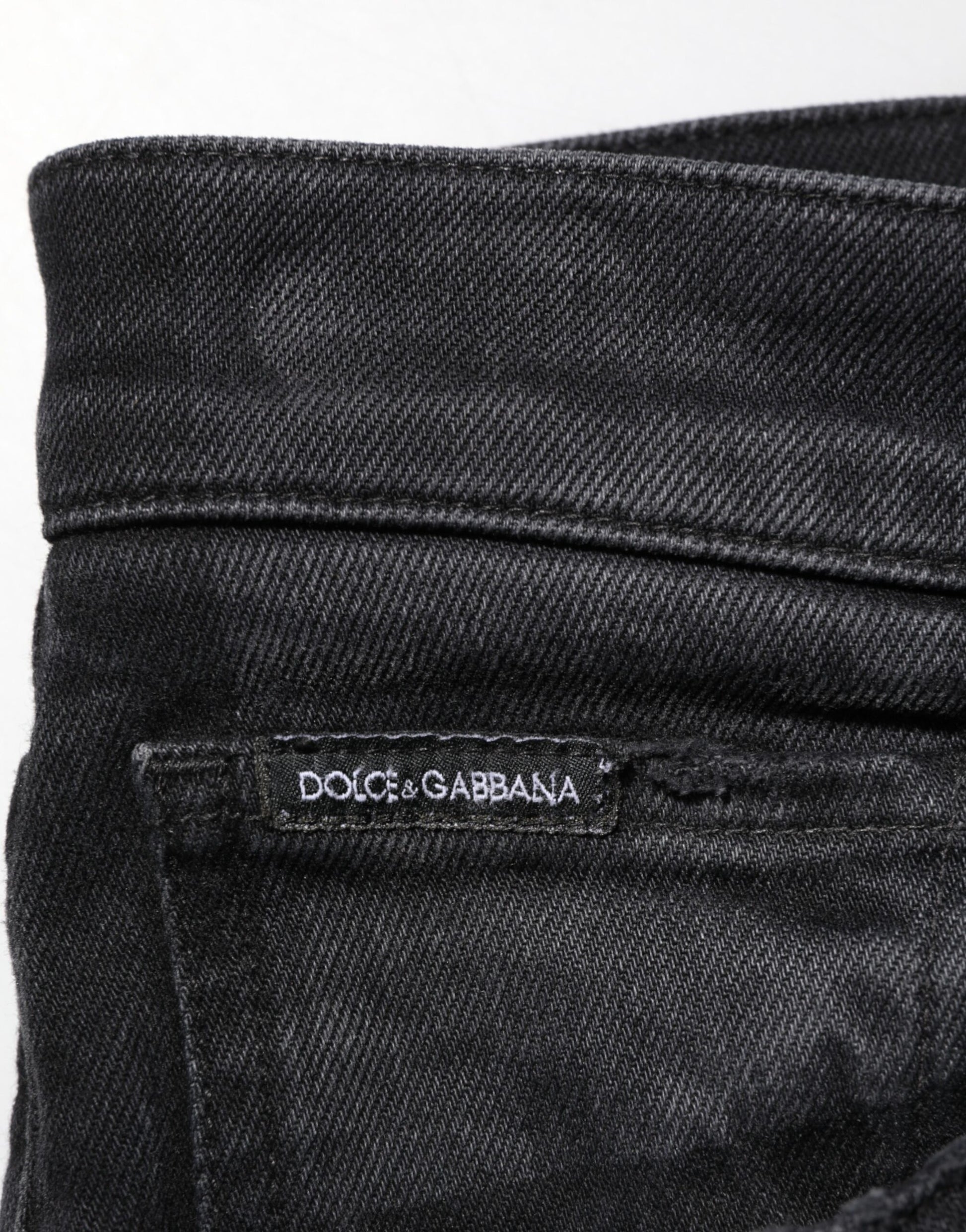 Black Slim Fit Stretch Men Denim Pants Jeans