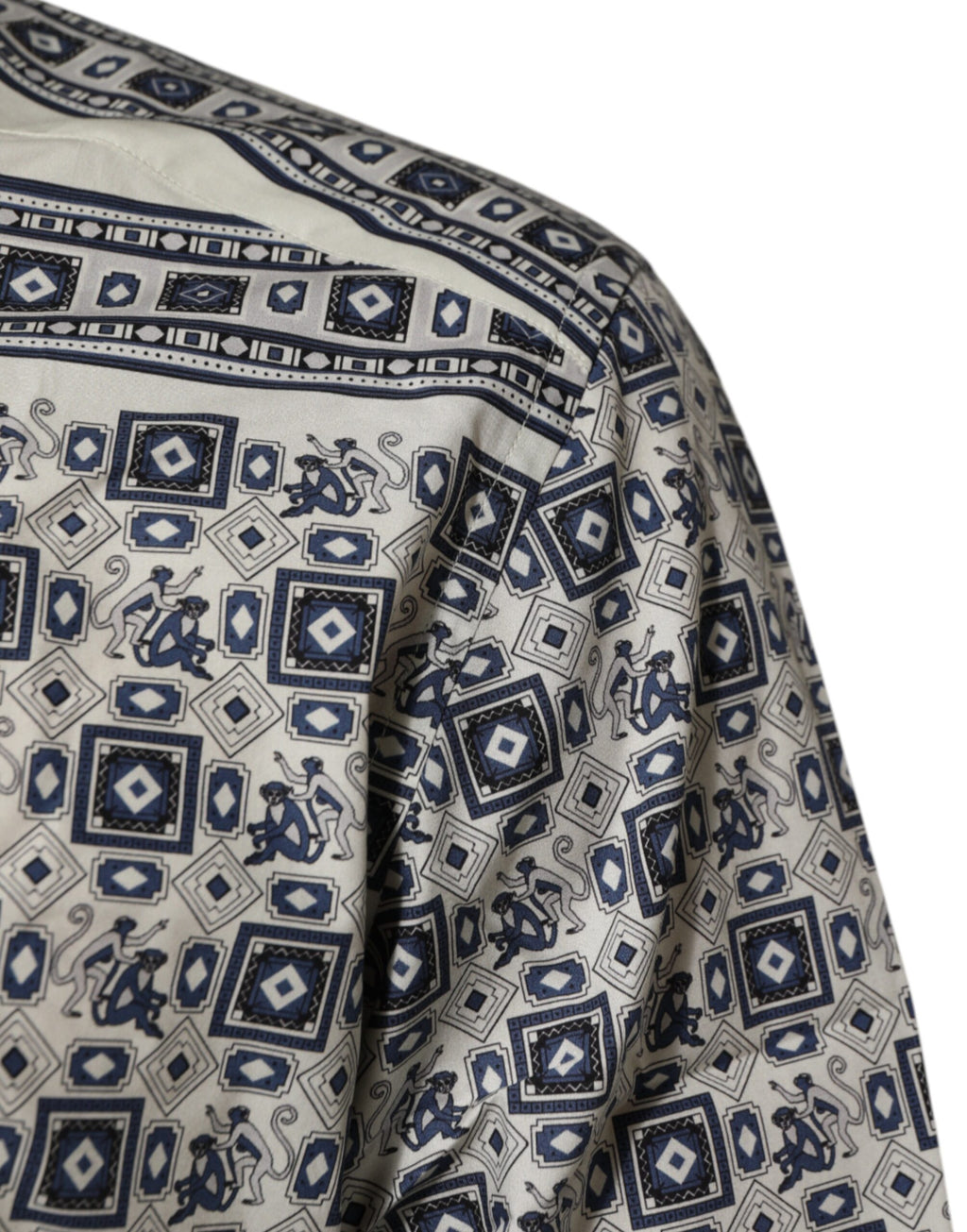 Multicolor Monkey Tie Print GOLD Dress Shirt