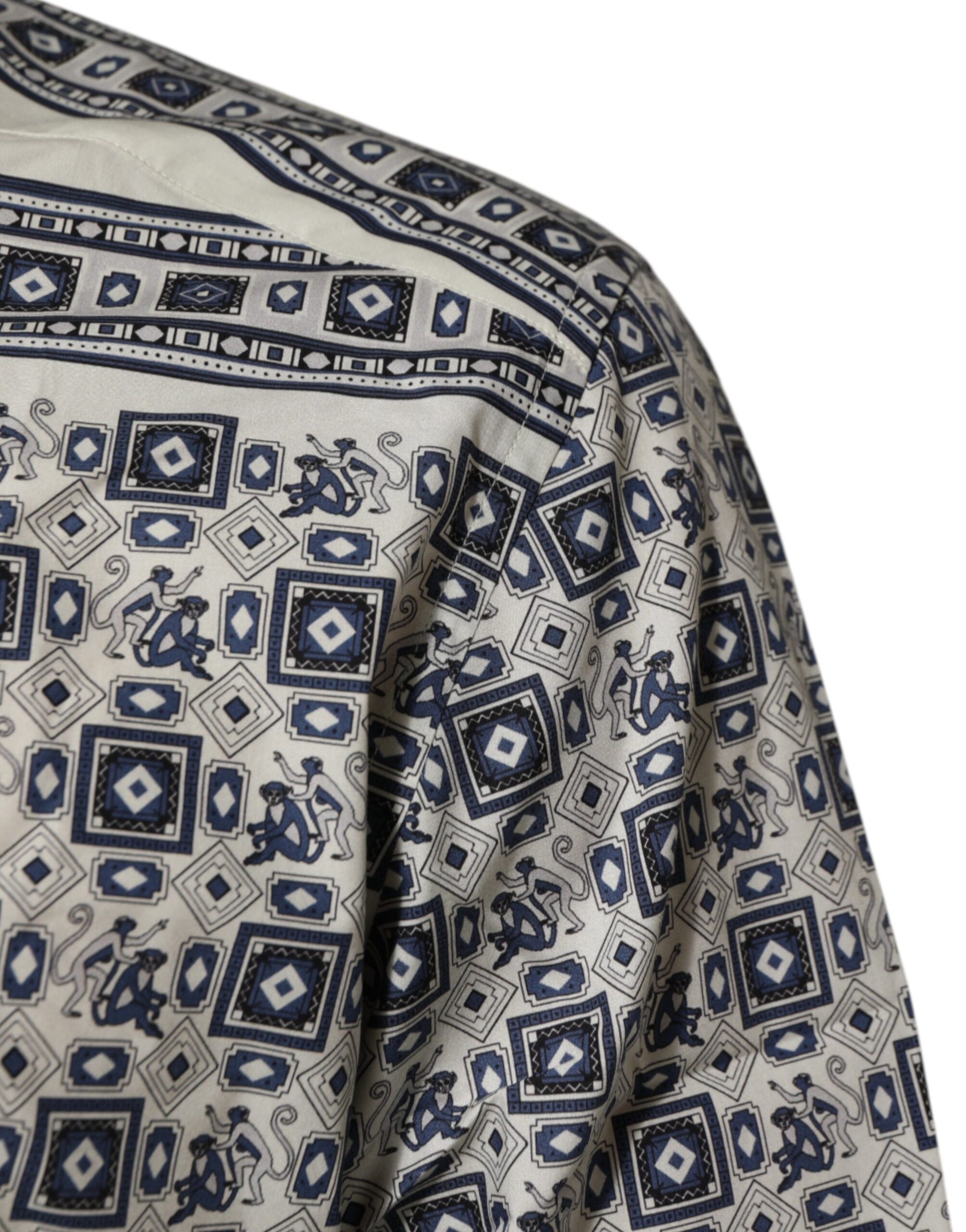 Multicolor Monkey Tie Print GOLD Dress Shirt