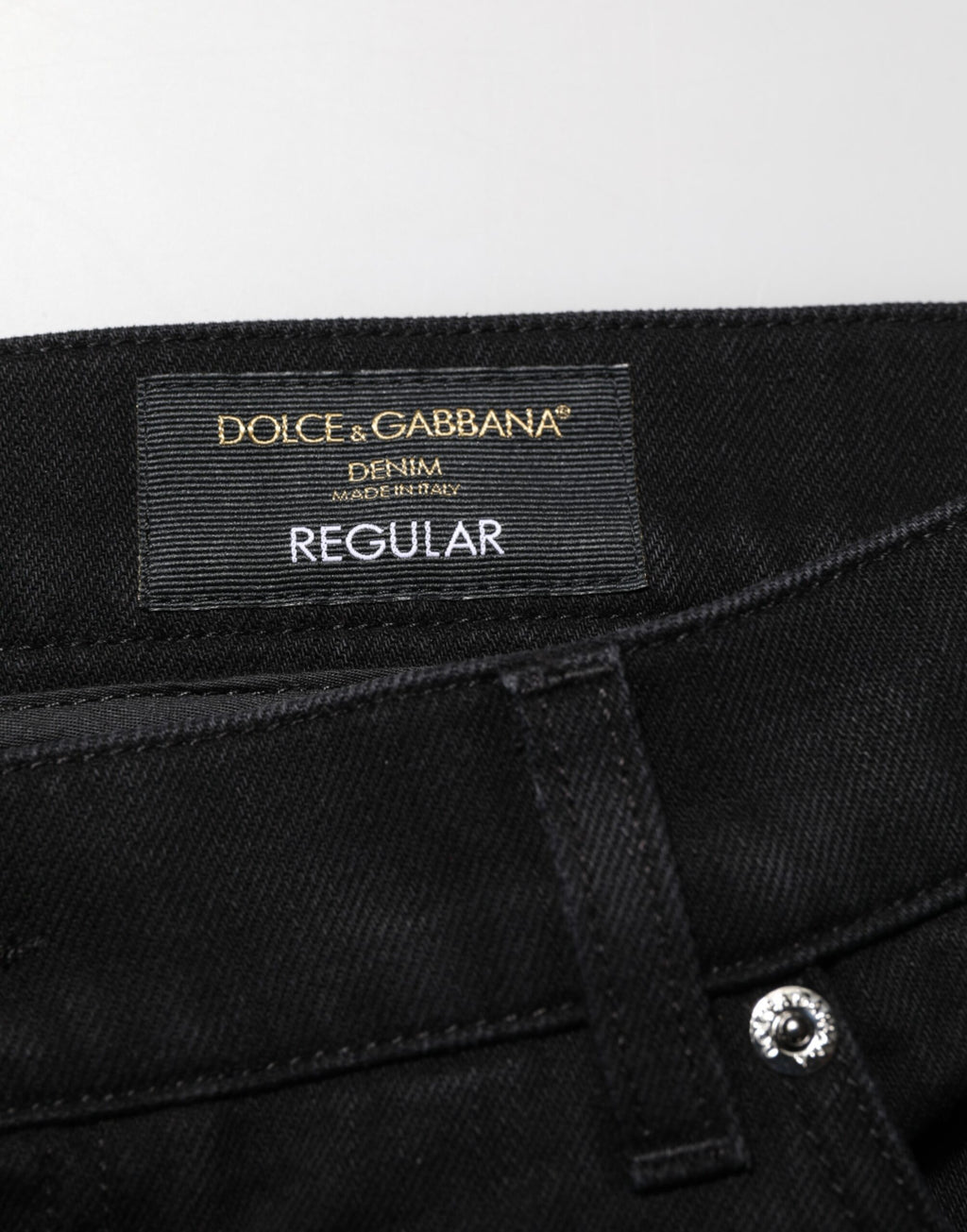 Black Cotton Regular Denim Men Trouser Jeans