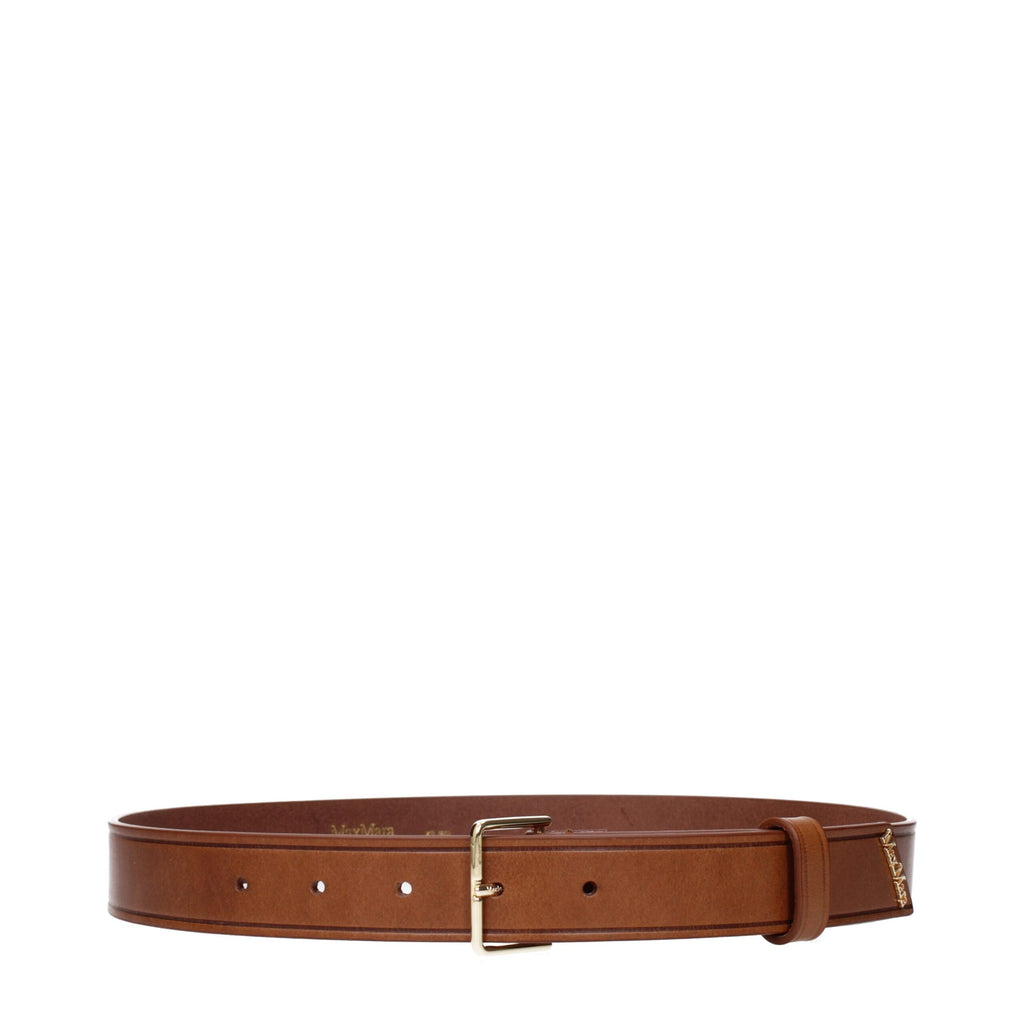 Brown Leather Regular Belt
