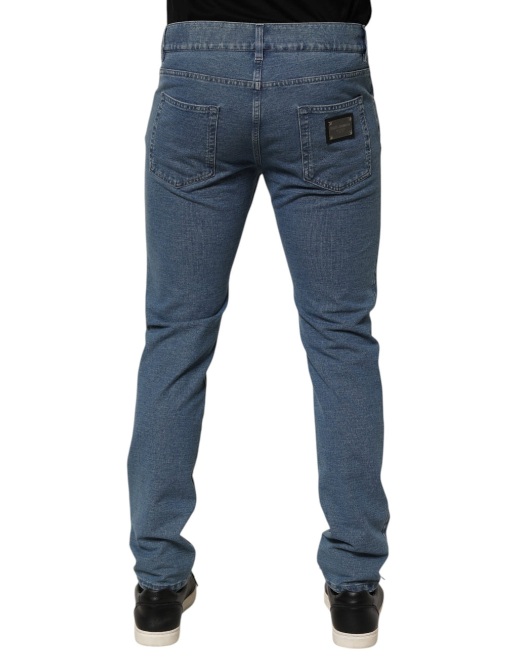 Blue Cotton Stretch Slim Fit Men Denim Jeans