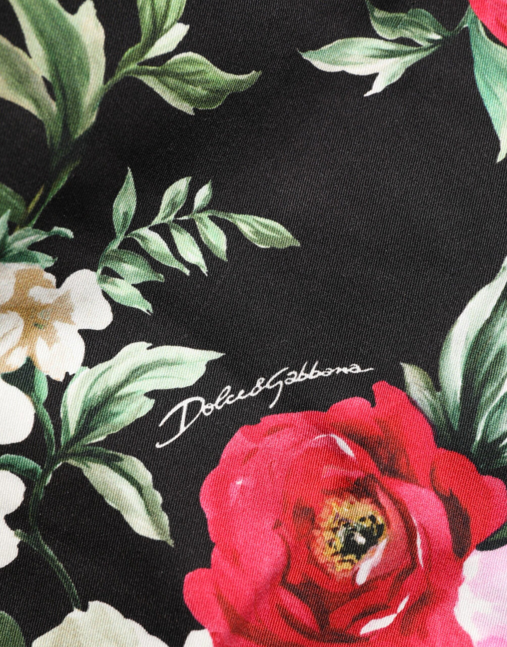 Black Floral Cotton Dress Formal Trouser Pants