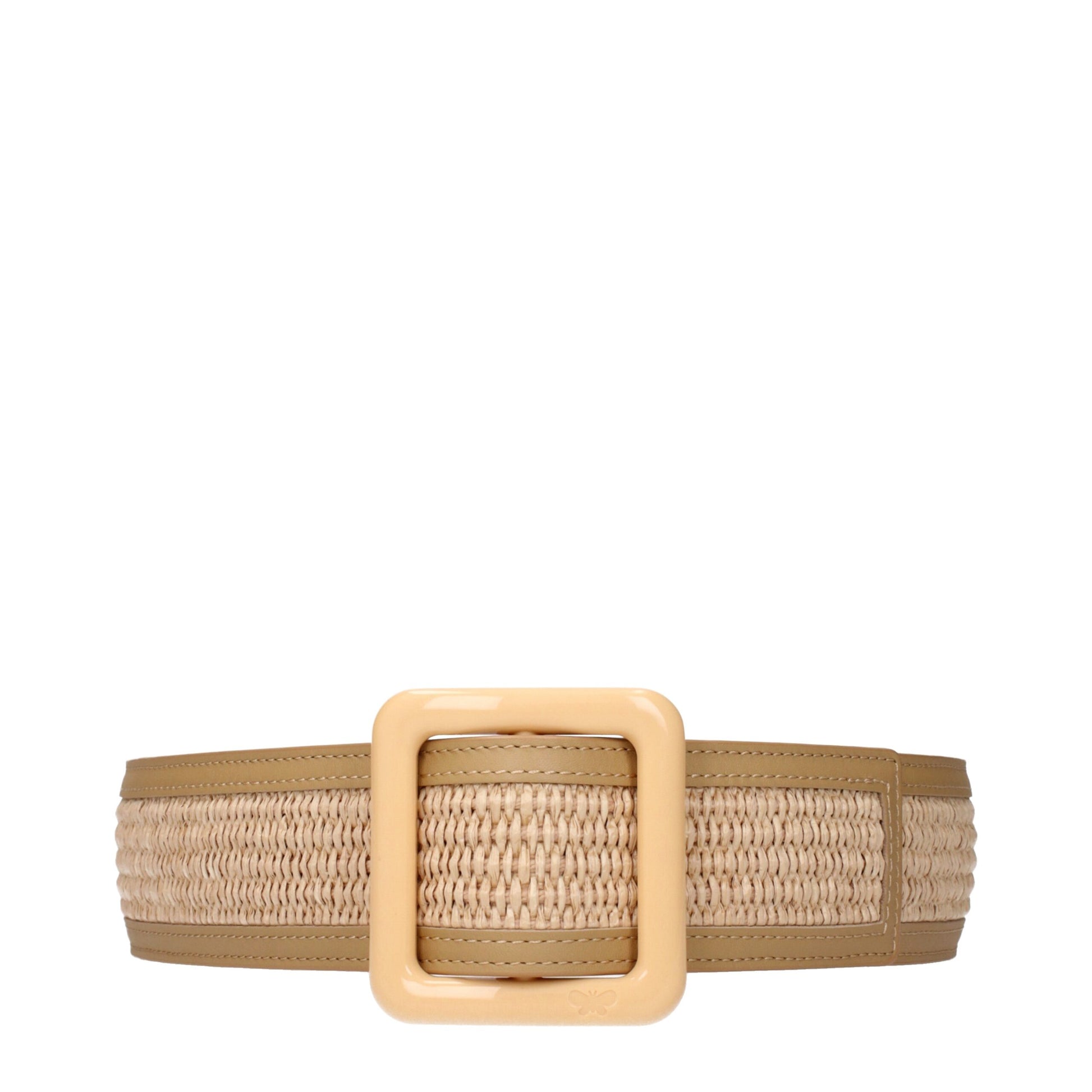 Beige Raffia Belt