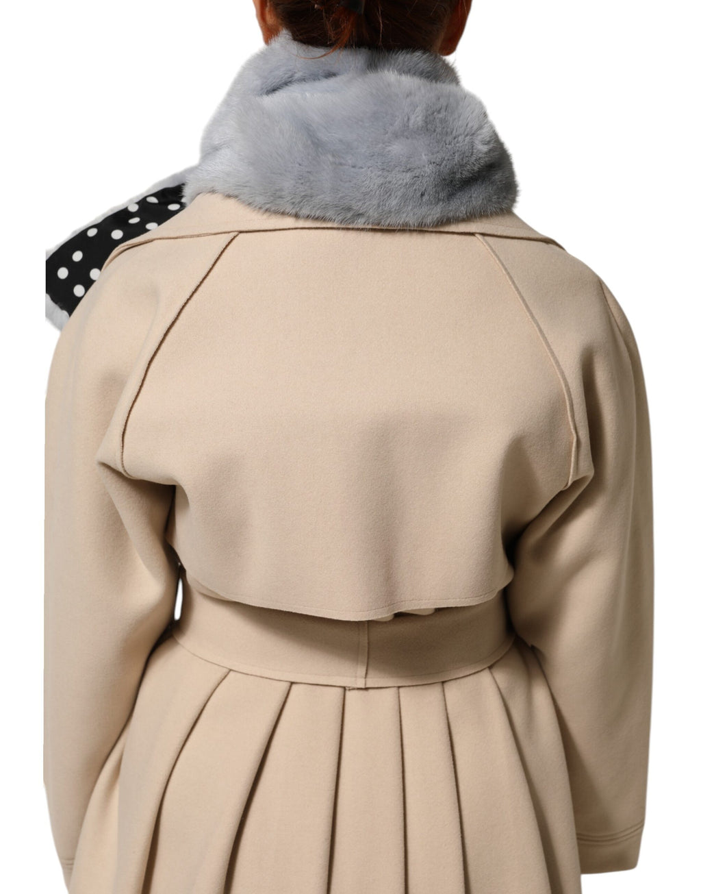 Powder Blue Mink Fur Neck Warmer Scarf