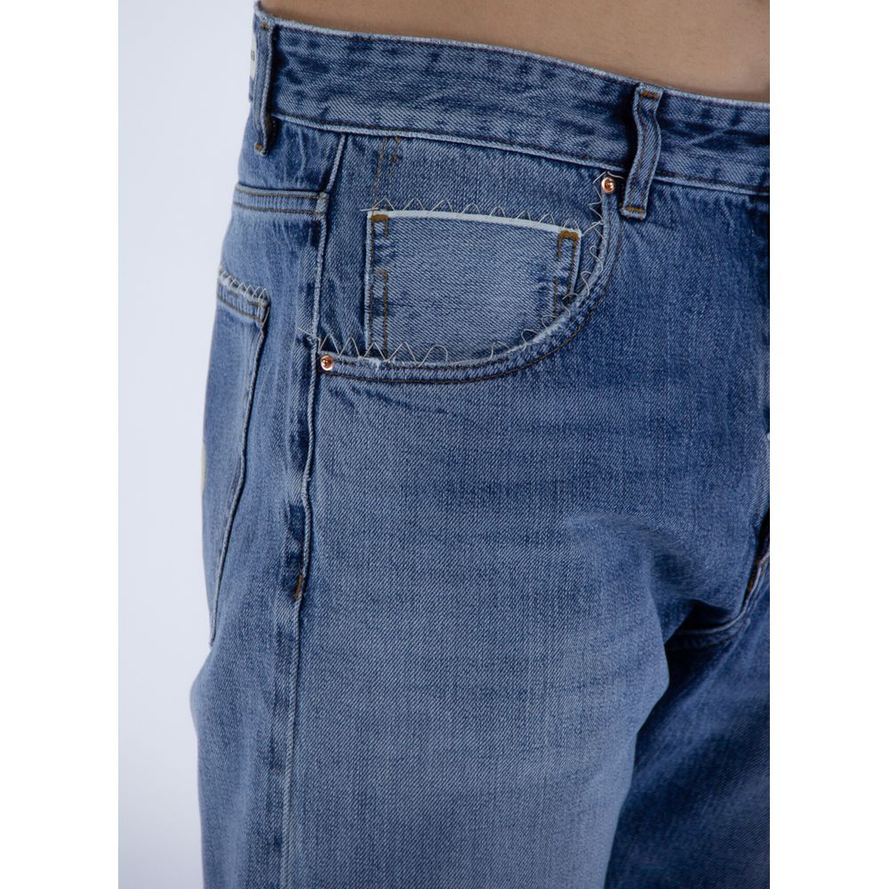 Blue Cotton Men Jeans