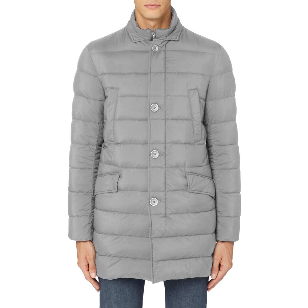 Gray Polyamide Men Jacket