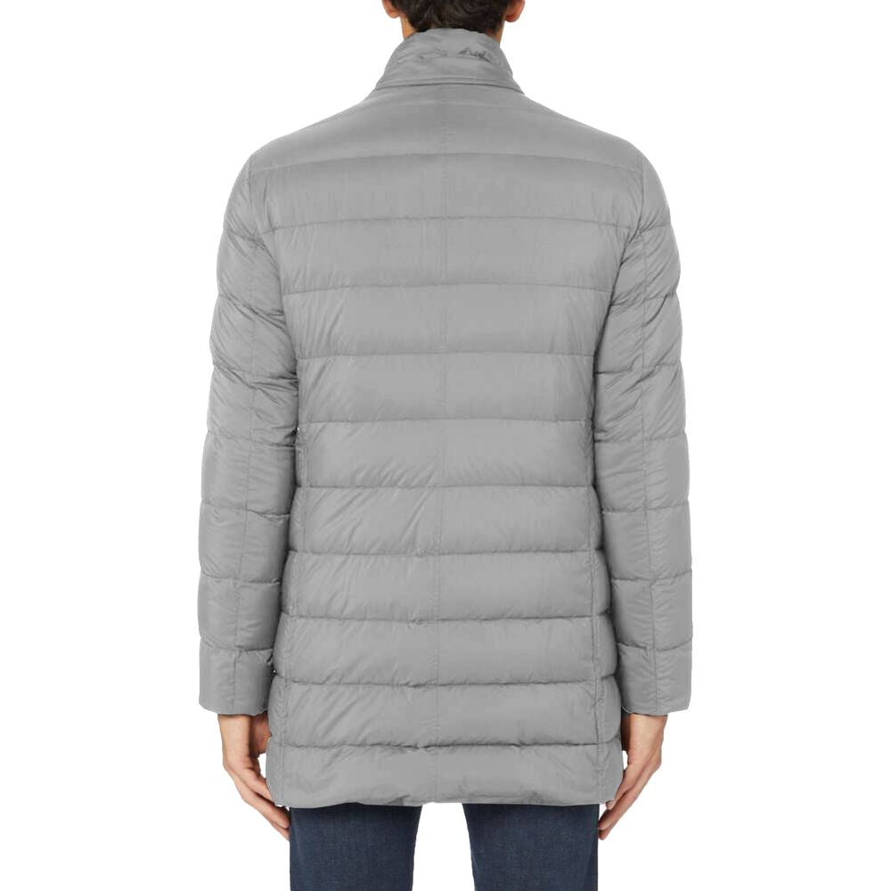 Gray Polyamide Men Jacket