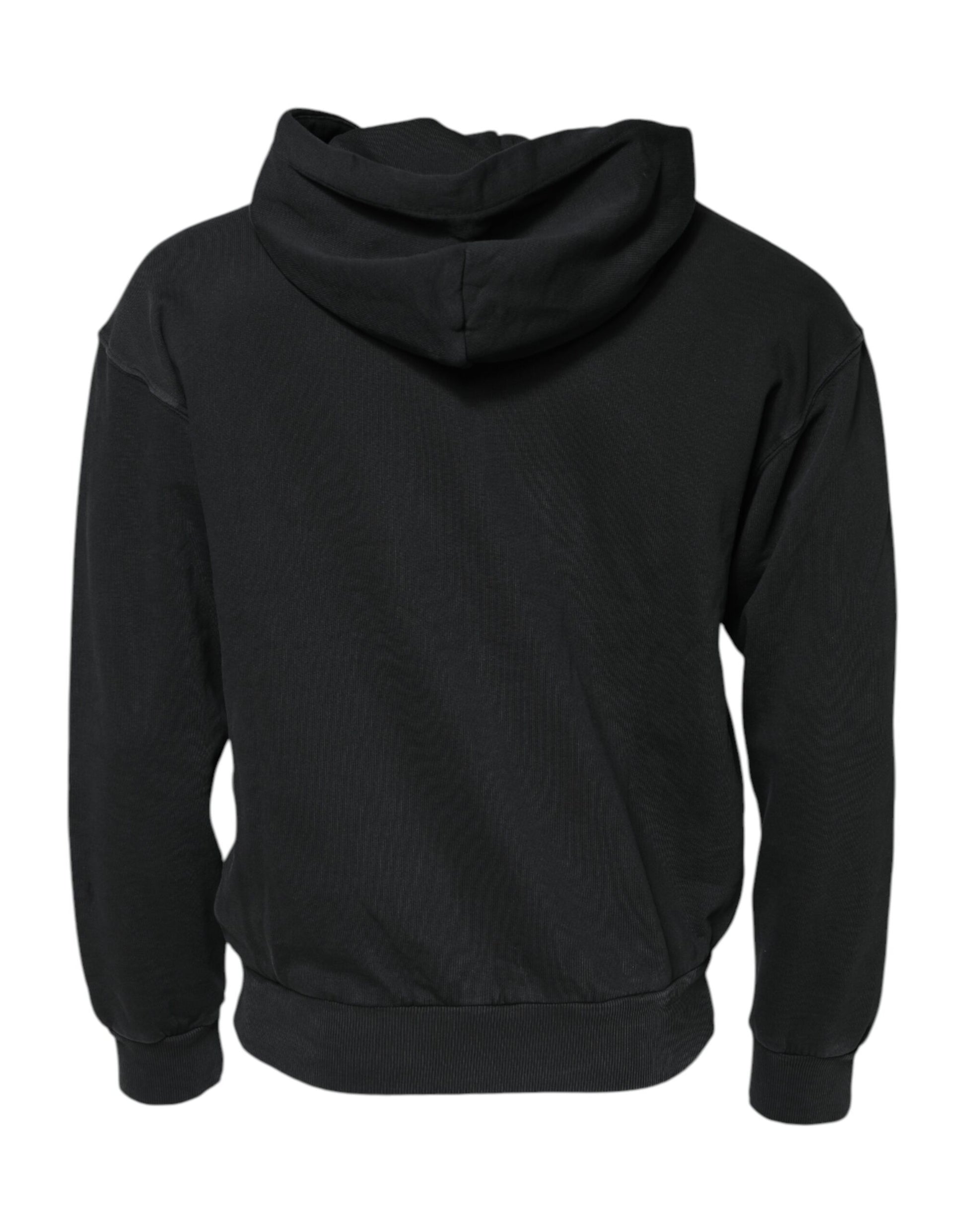 Black Logo FullZip Hooded Sweatshirt Sweater