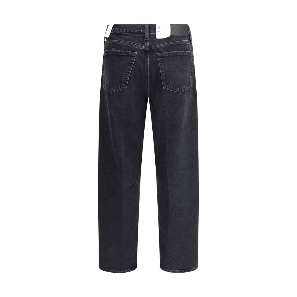 Black Recycled Cotton High-Waisted Jean