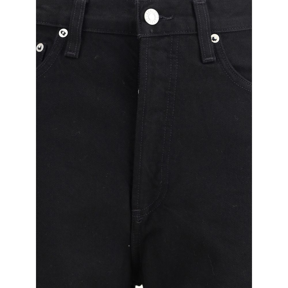Black Recycled Cotton High-Waisted Jean
