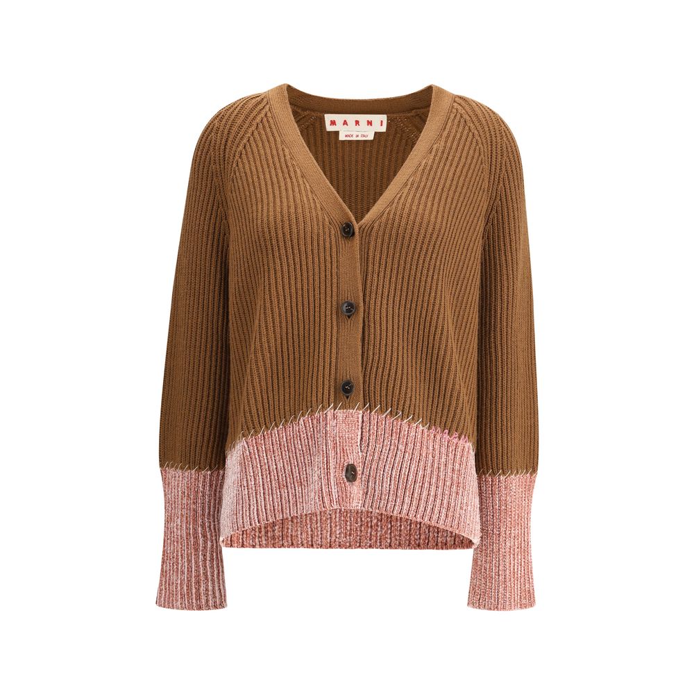 Brown Viscose Cardigan