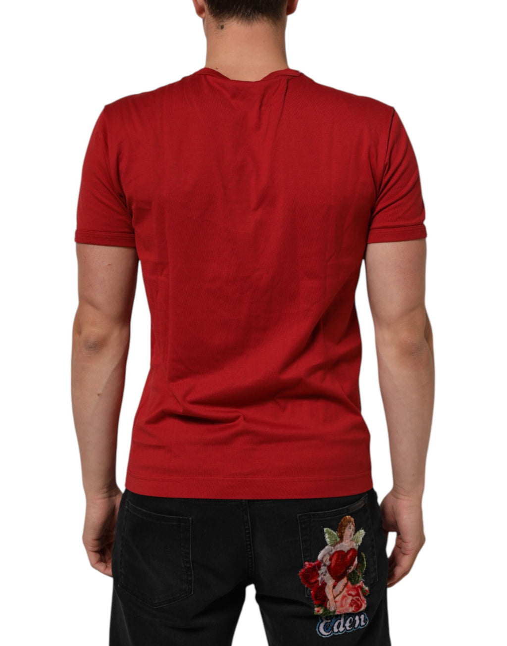 Red Crown Bee Cotton Short Sleeve T-shirt