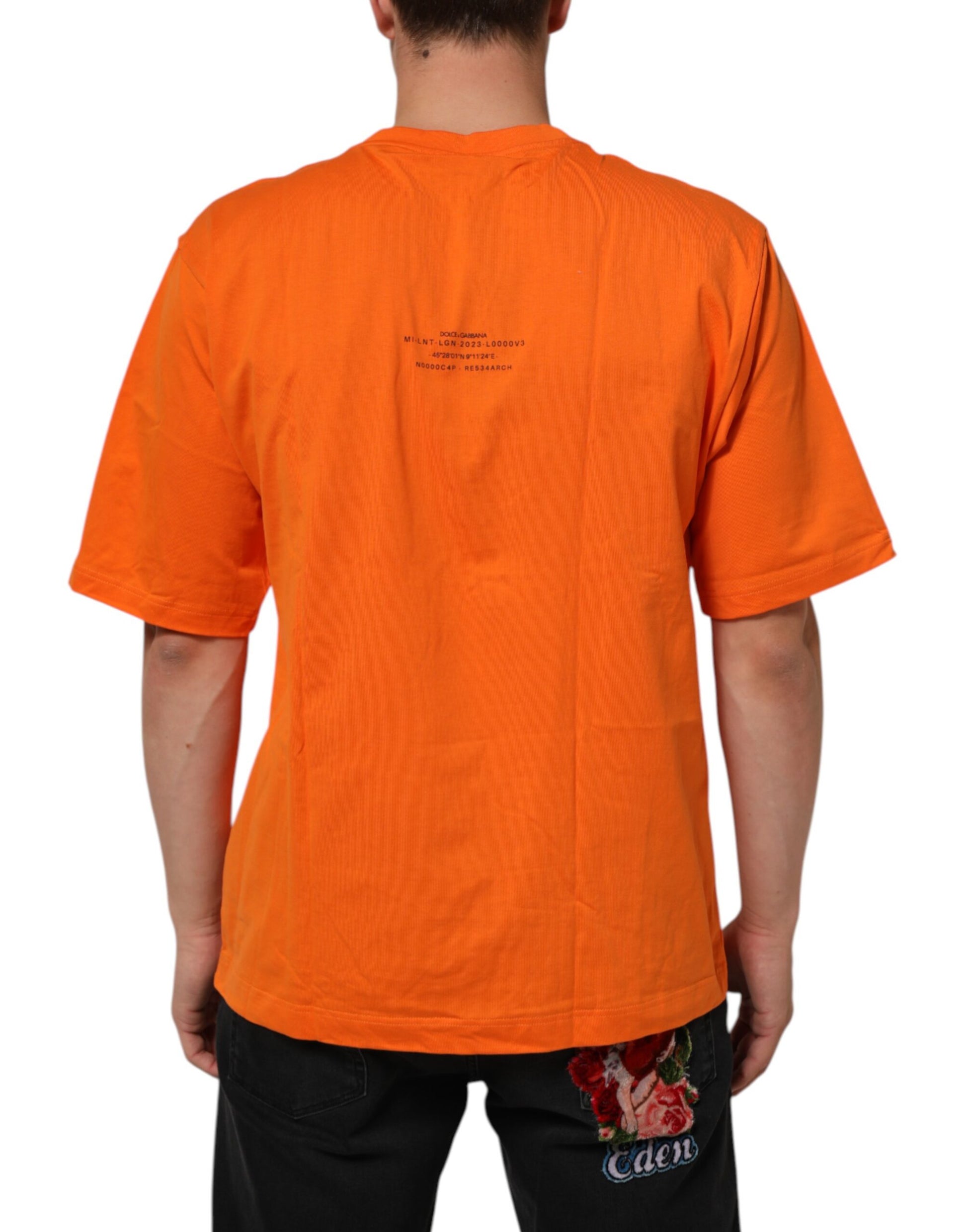 Orange DGVIB3 Crew Neck Short Sleeves T-shirt