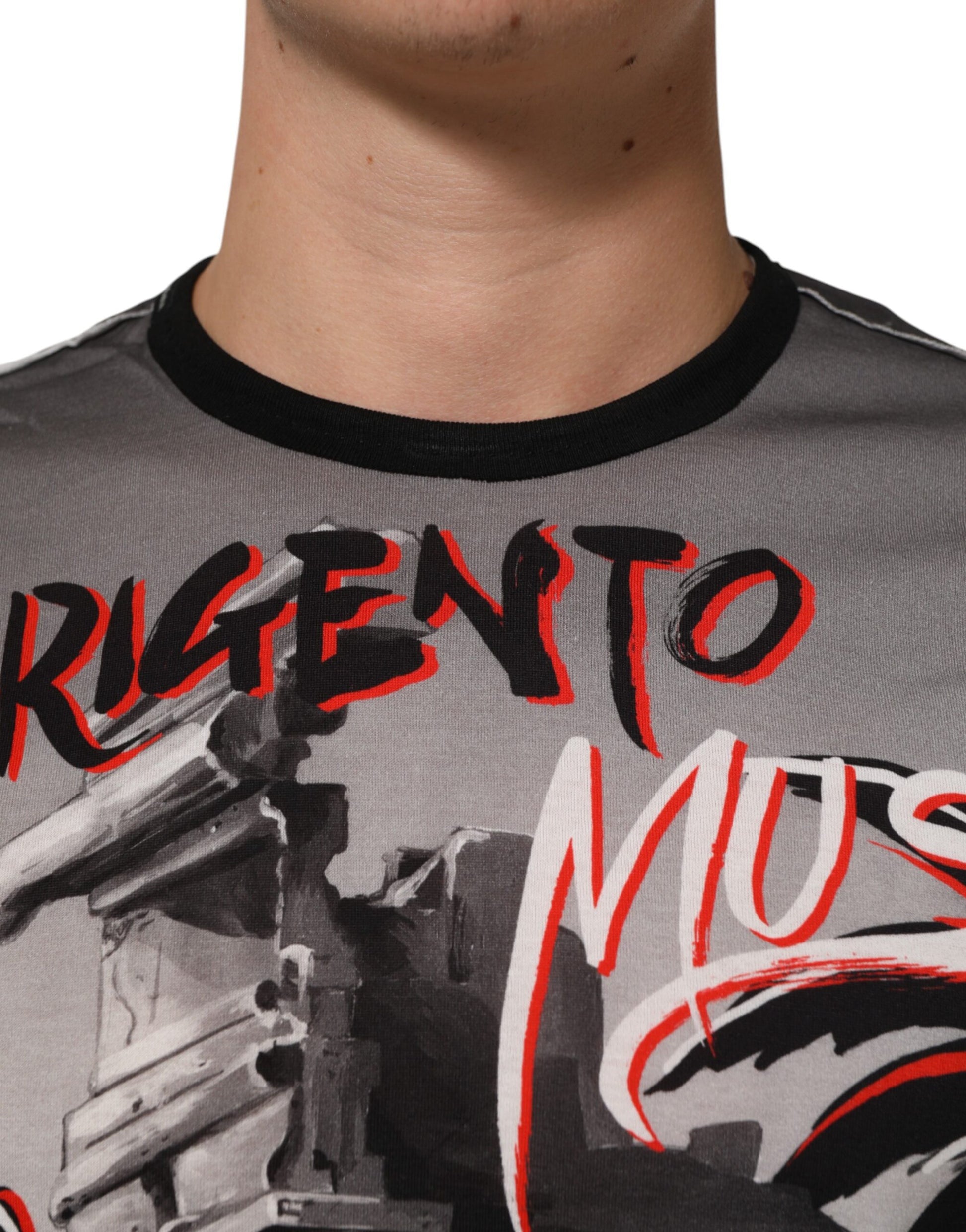 Multicolor Agrigento Dance Jazz Music Print T-shirt