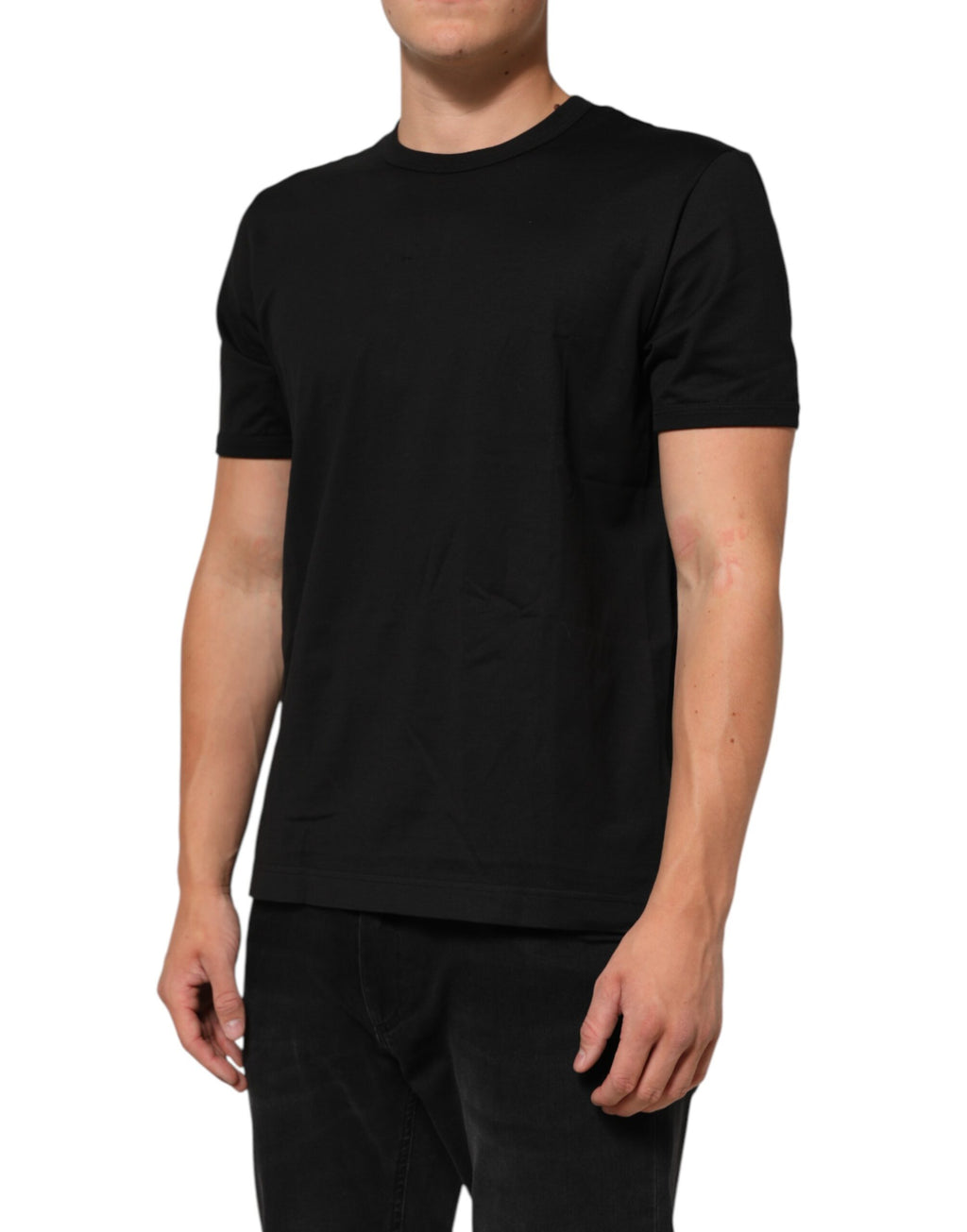 Black Goodluck 2021 Cotton Crew Neck T-shirt