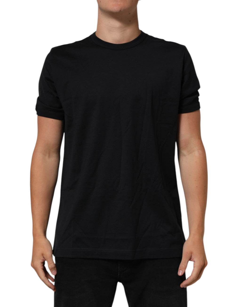 Black Goodluck 2018 Cotton Crew Neck T-shirt