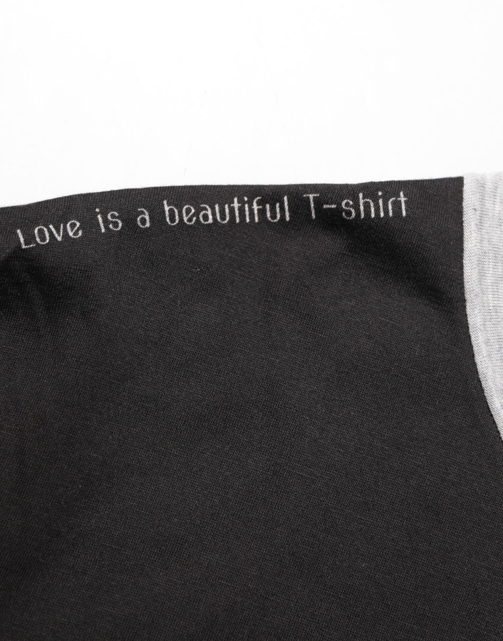 Black Cotton Logo Print Men Crew Neck T-shirt