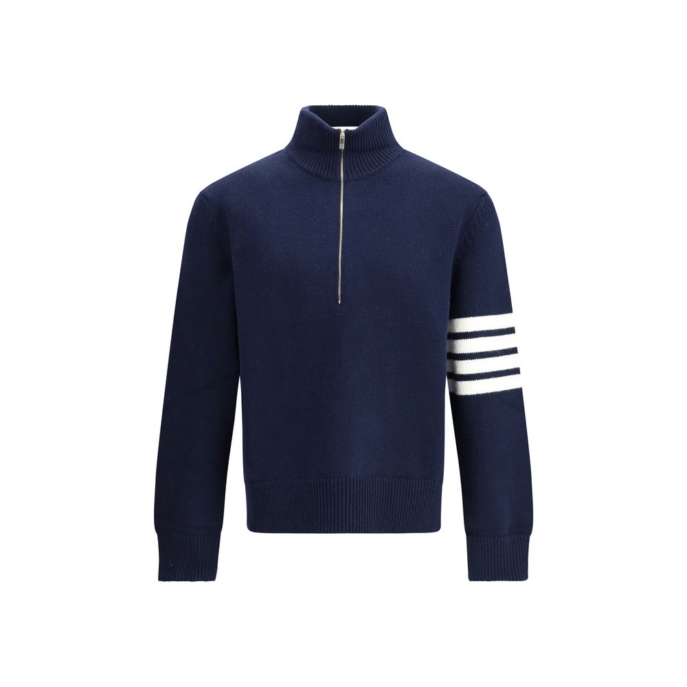 Blue Fleece Wool Sweatshirt