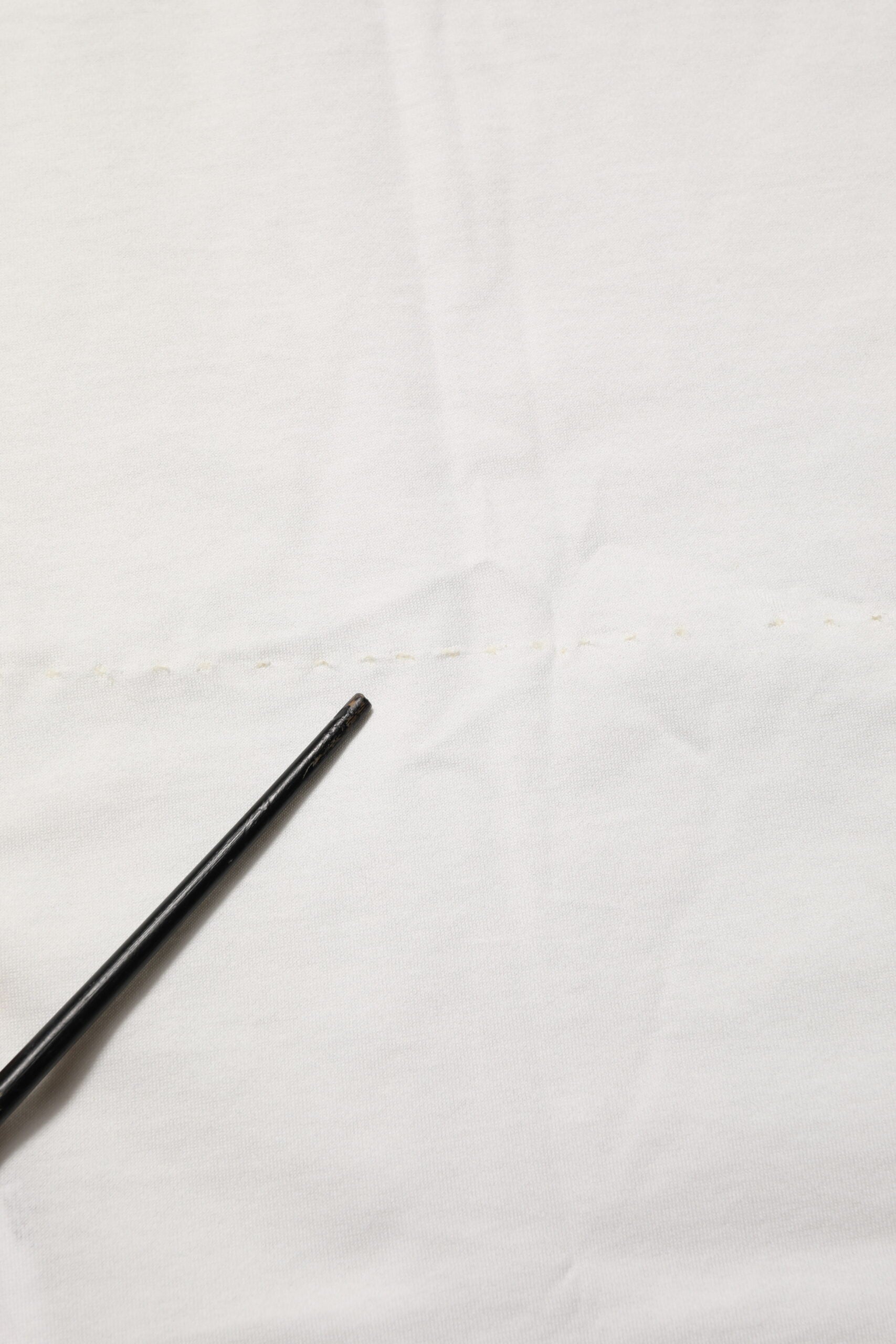 White Cotton Logo Print Crew Neck Men T-shirt