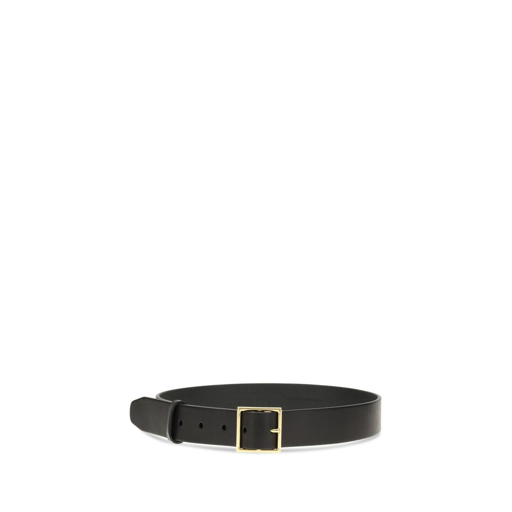 Black Leather Regular Belt