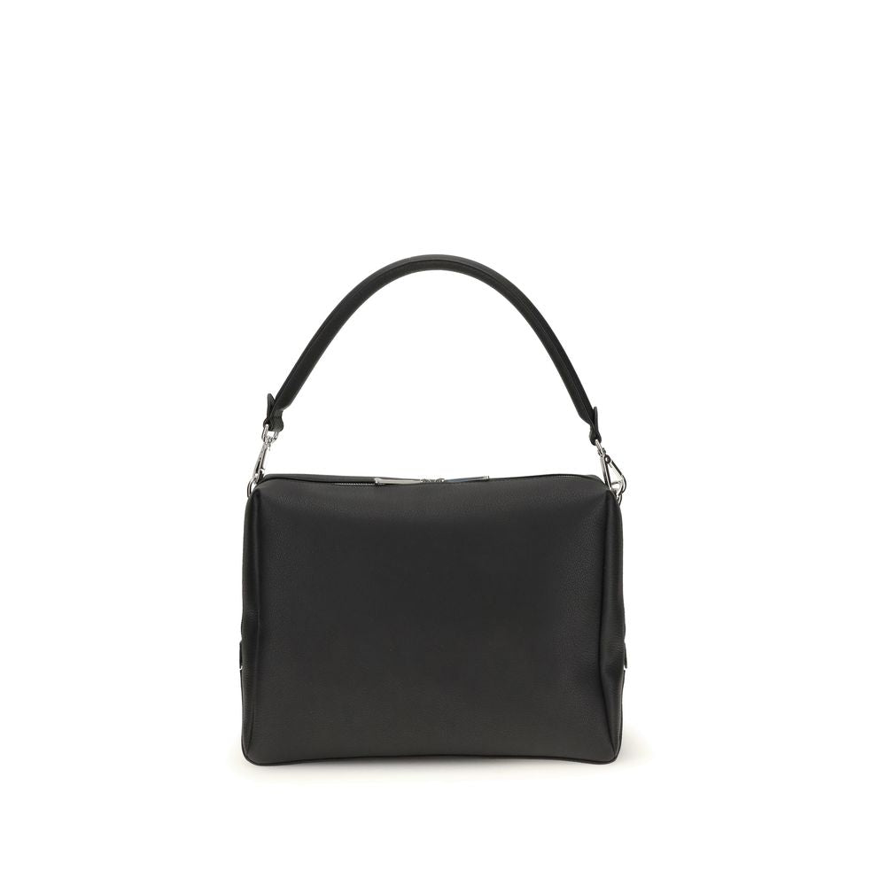 Black Calf Leather Bos Taurus Shoulder Bag