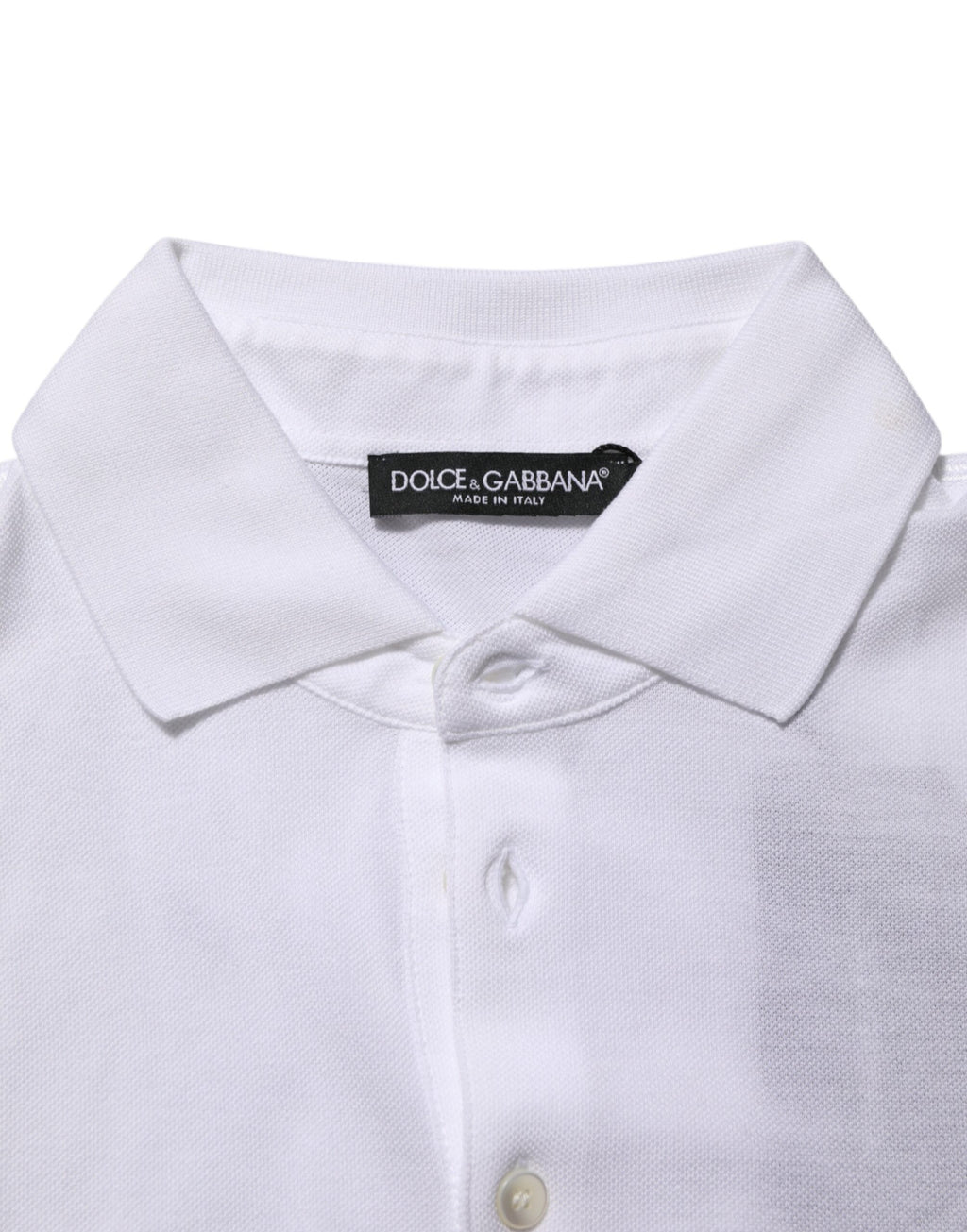 White Collared Short Sleeves Polo Men T-shirt