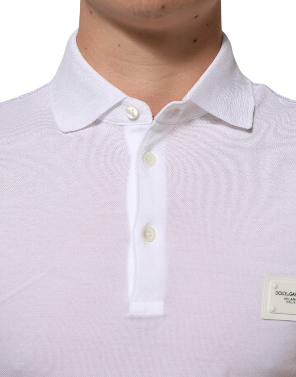 White Collared Short Sleeves Polo T-shirt