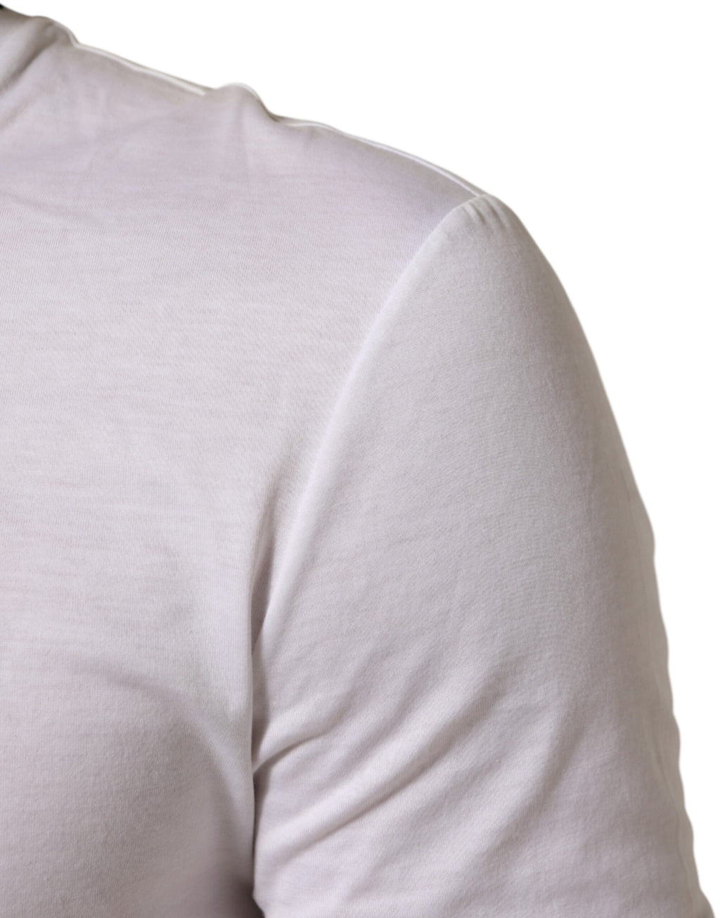 White Short Sleeves Round Neck Men Underwear T-shirt