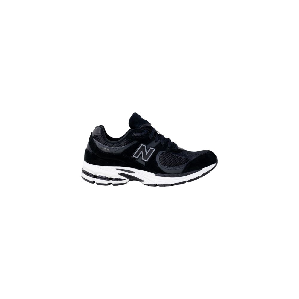 Black Polyester Athletic Sneakers