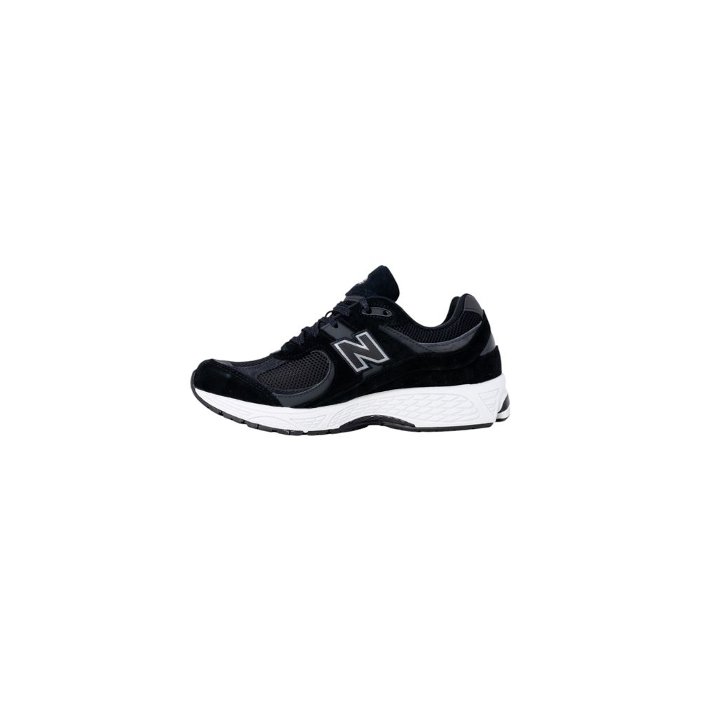 Black Polyester Athletic Sneakers