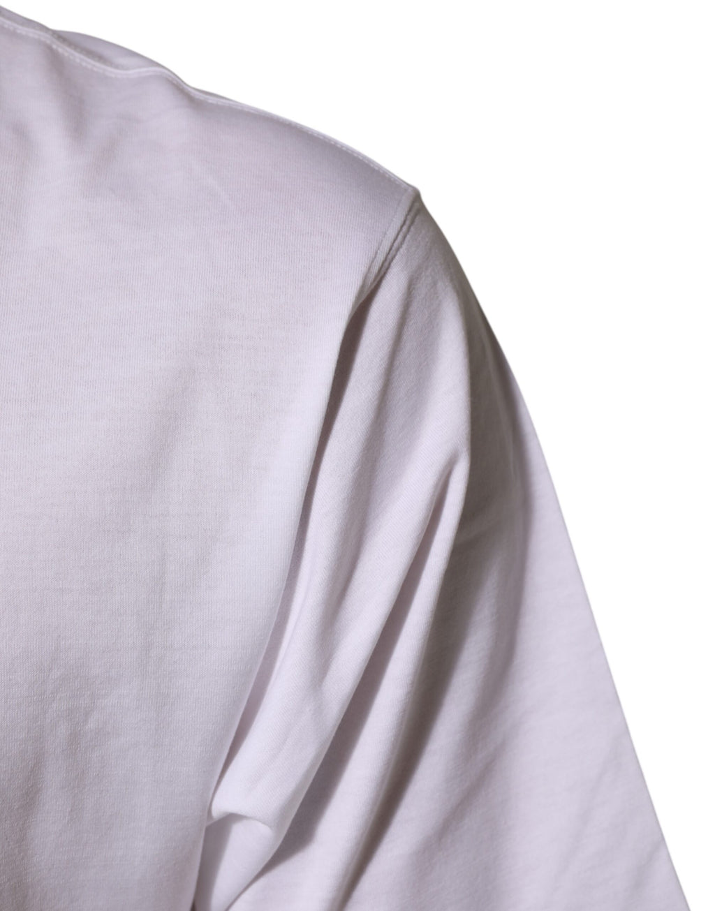 White Angel Print Cotton Men Crew Neck T-shirt