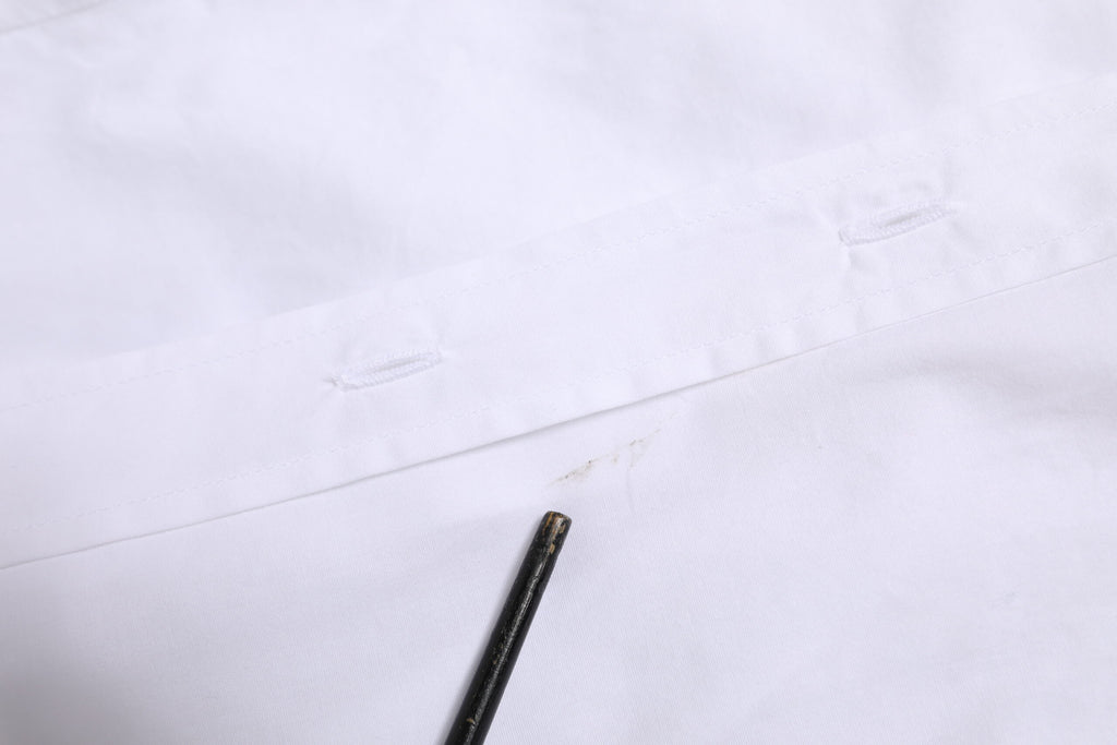 White Collared Long Sleeves Dress Shirt Top