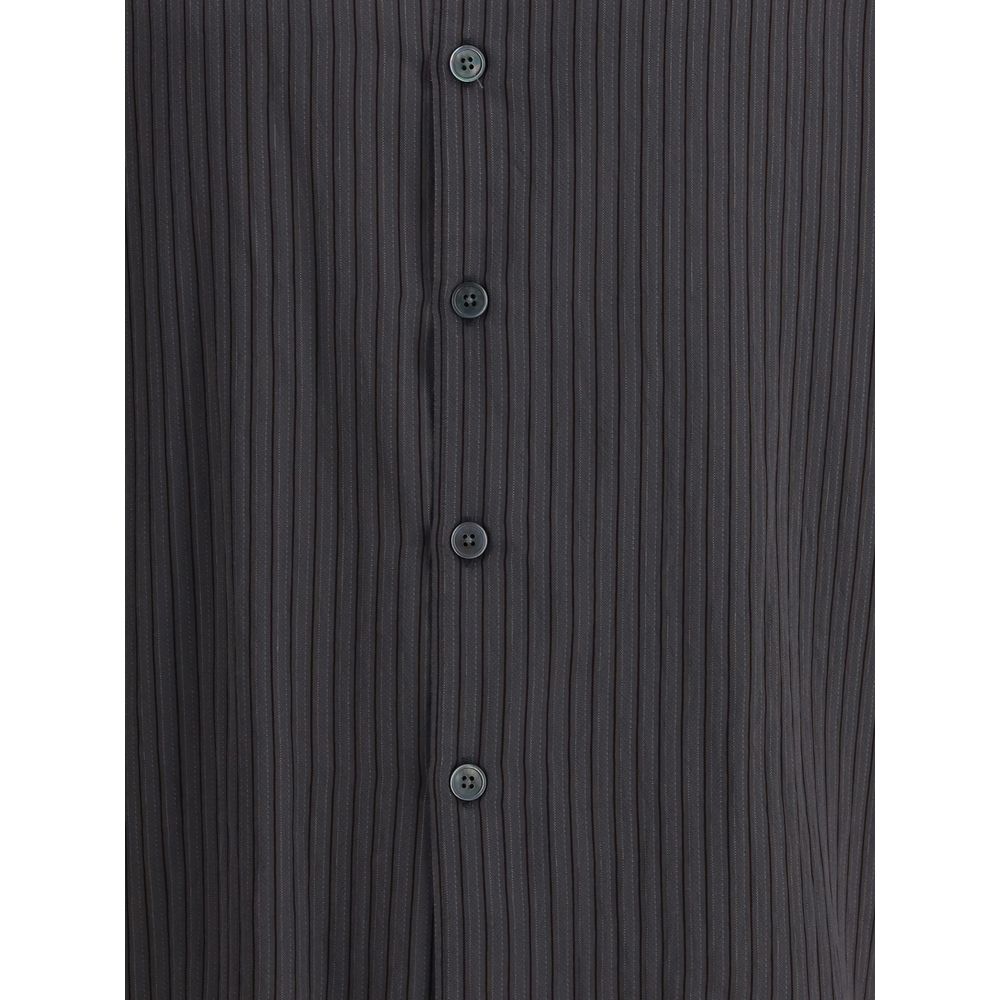 Gray Viscose Pattern Shirt