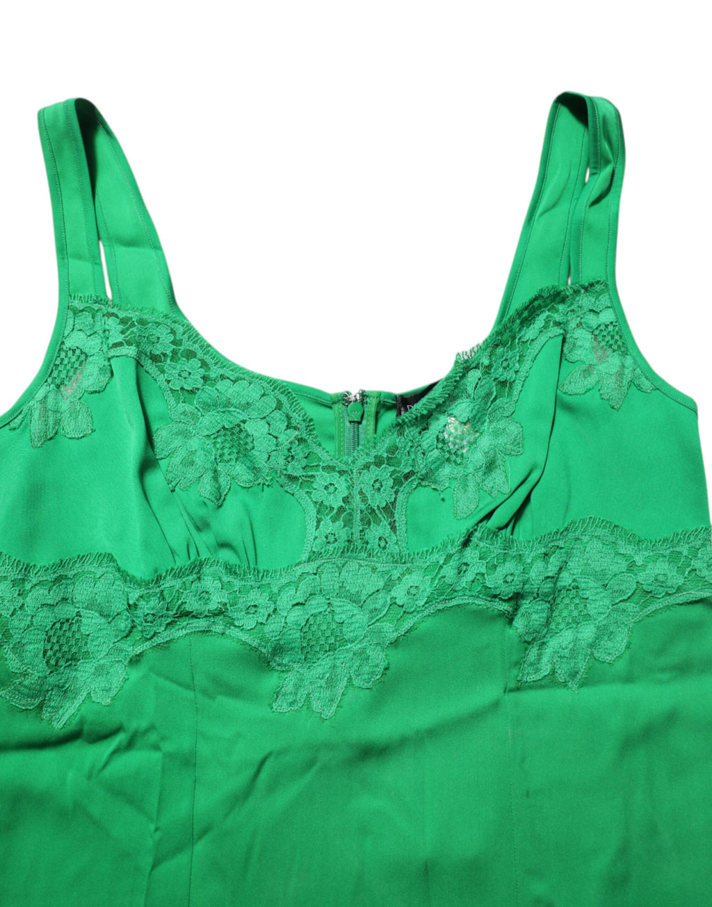 Green Floral Lace Tank Lingerie Top Underwear