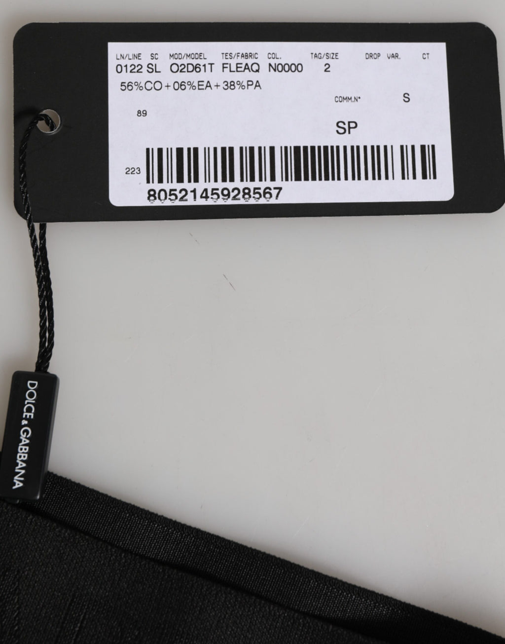 Black DG Logo Lace High Brief Panty Underwear