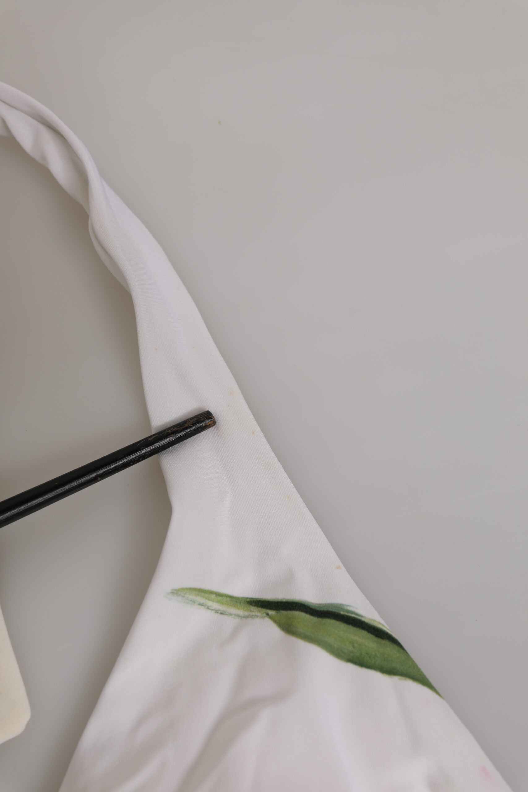 White Floral Swimsuit 2 Piece Top Bottom Swimwear