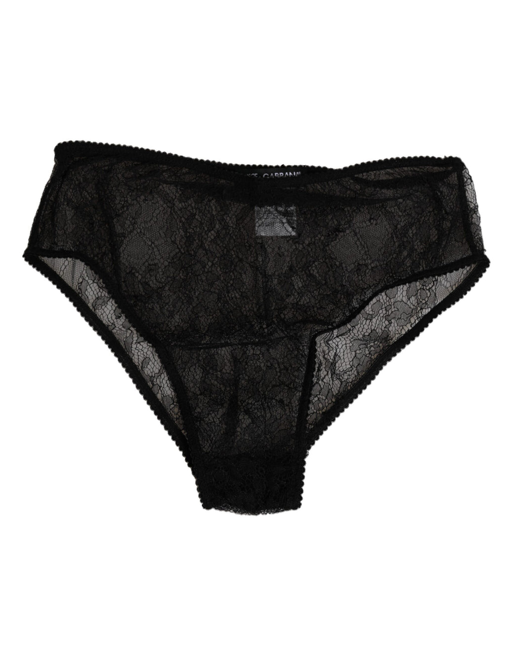 Black Nylon Stretch High Waist Panty Underwear