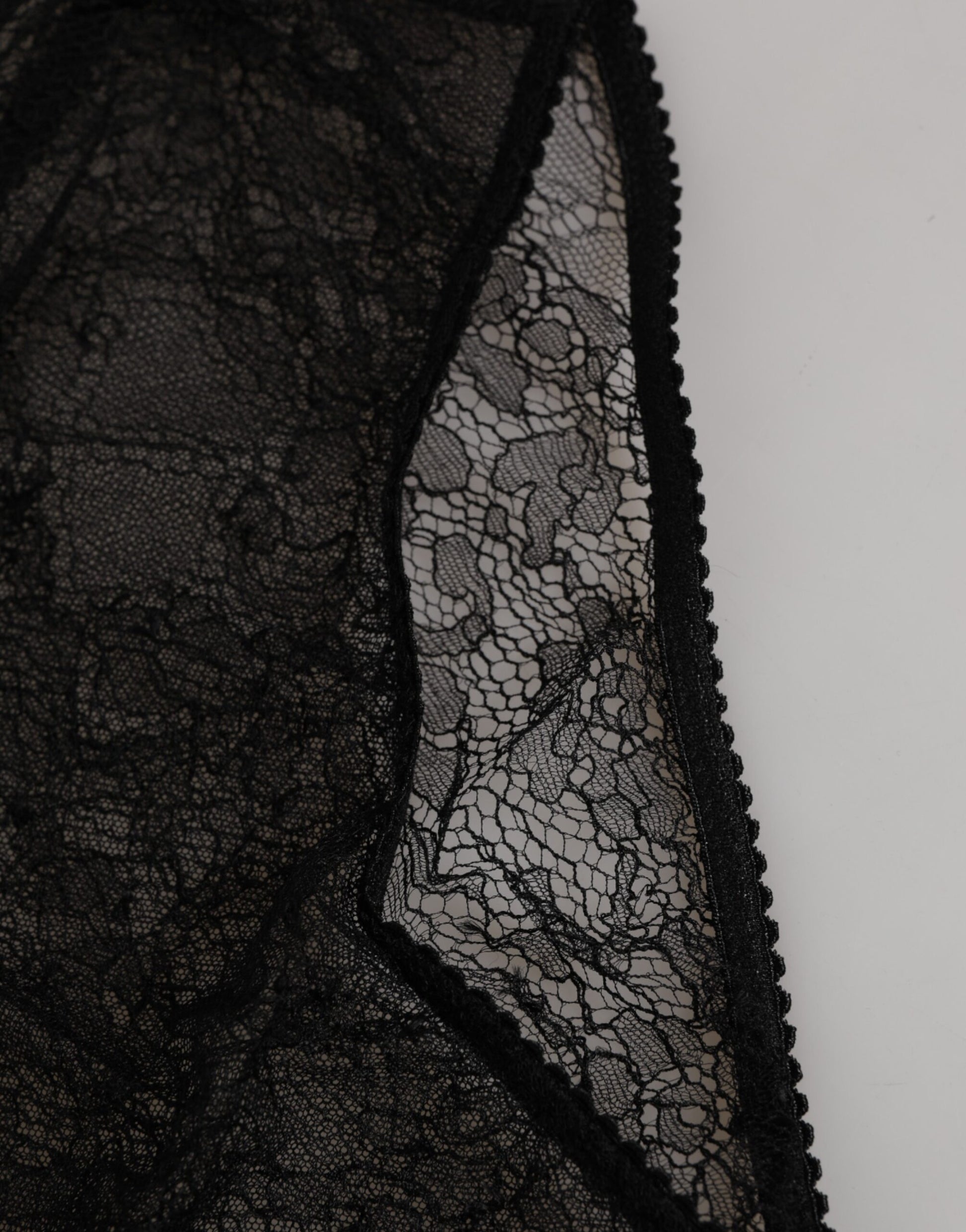 Black Nylon Stretch High Waist Panty Underwear