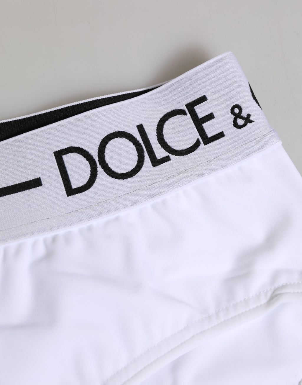 White Nylon Logo Waistband Shorts Underwear