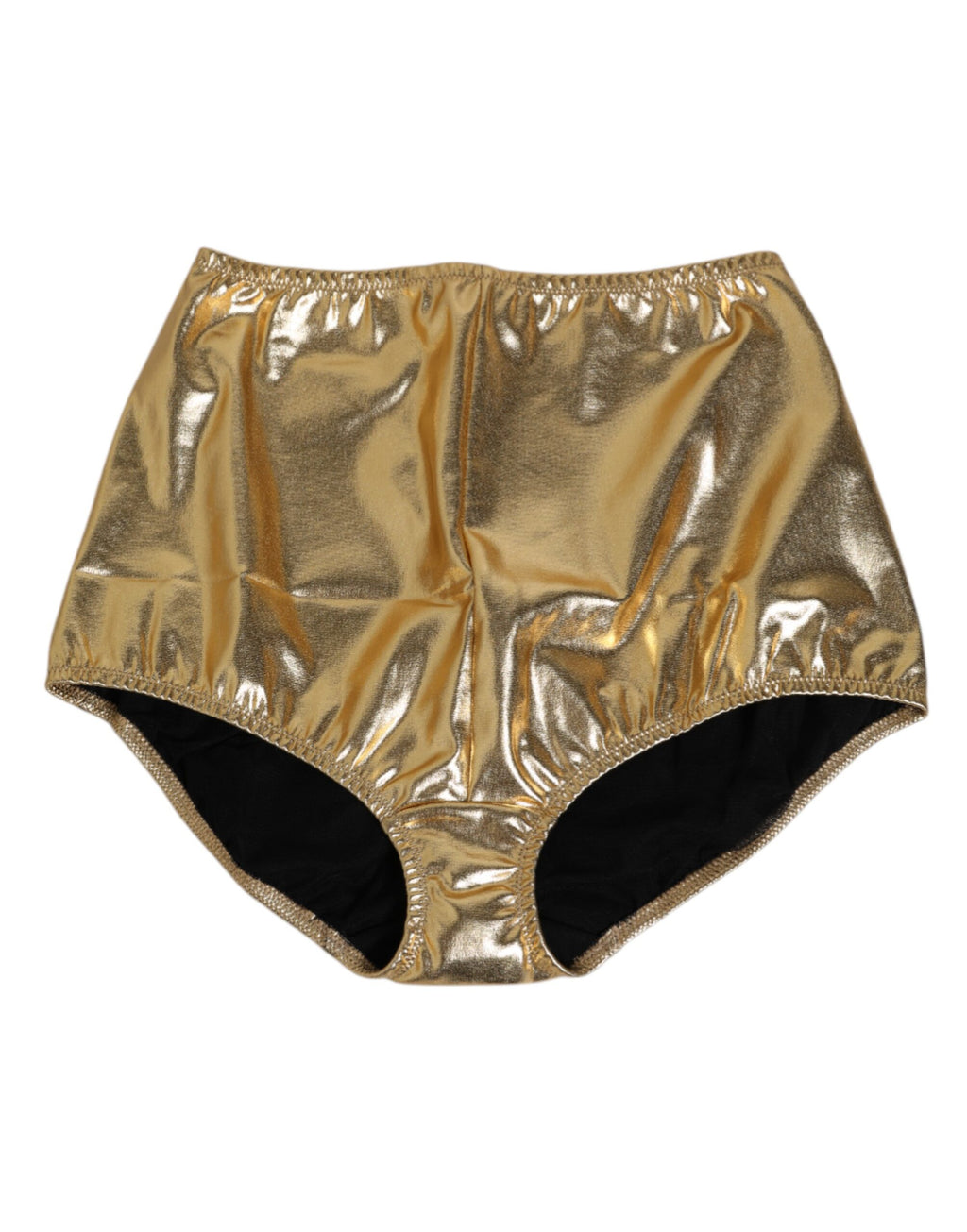 Gold Silk High Waist Girdle Panty Underwear