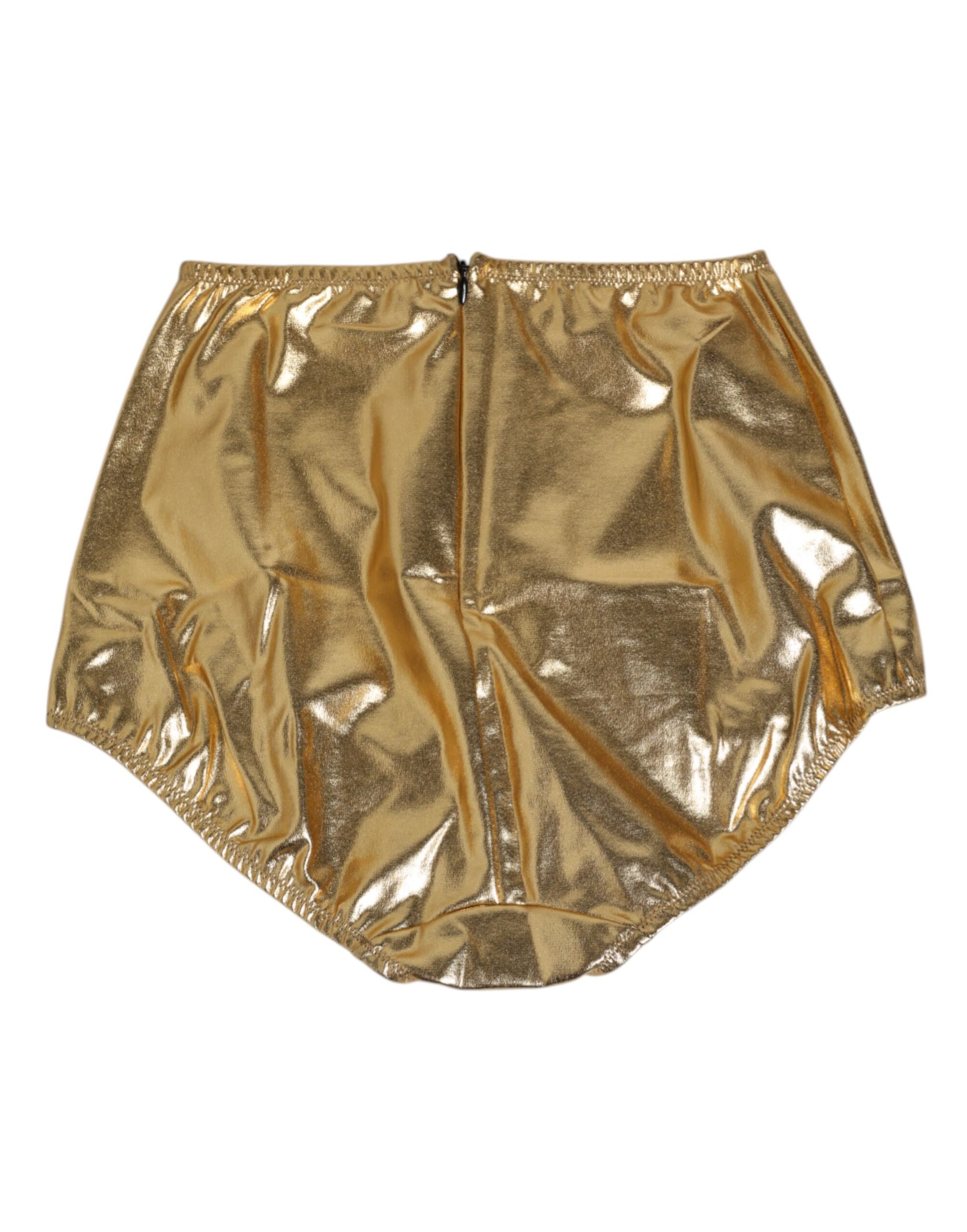 Gold Silk High Waist Girdle Panty Underwear