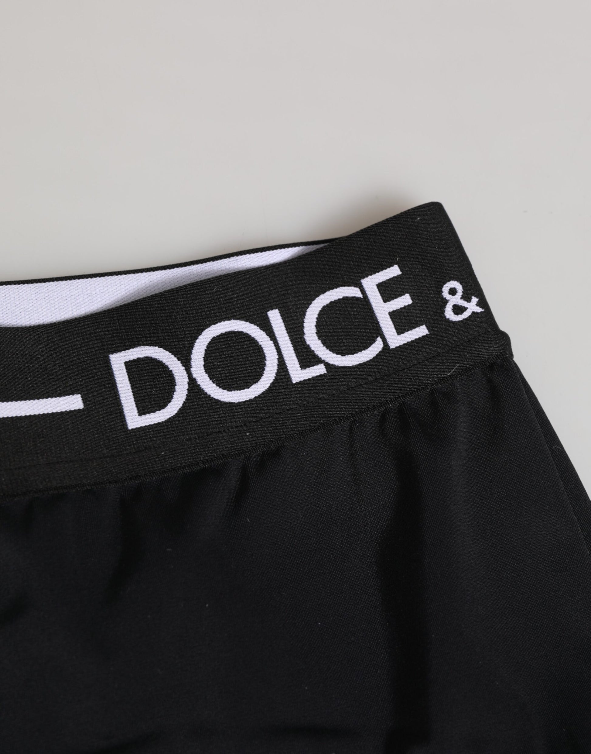 Black Nylon Logo Waistband Shorts Underwear