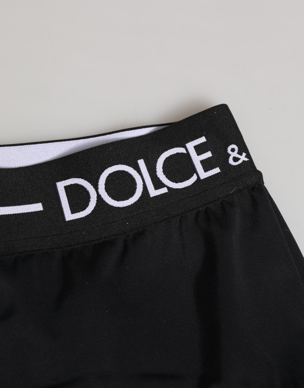 Black Nylon Logo Waistband Shorts Underwear