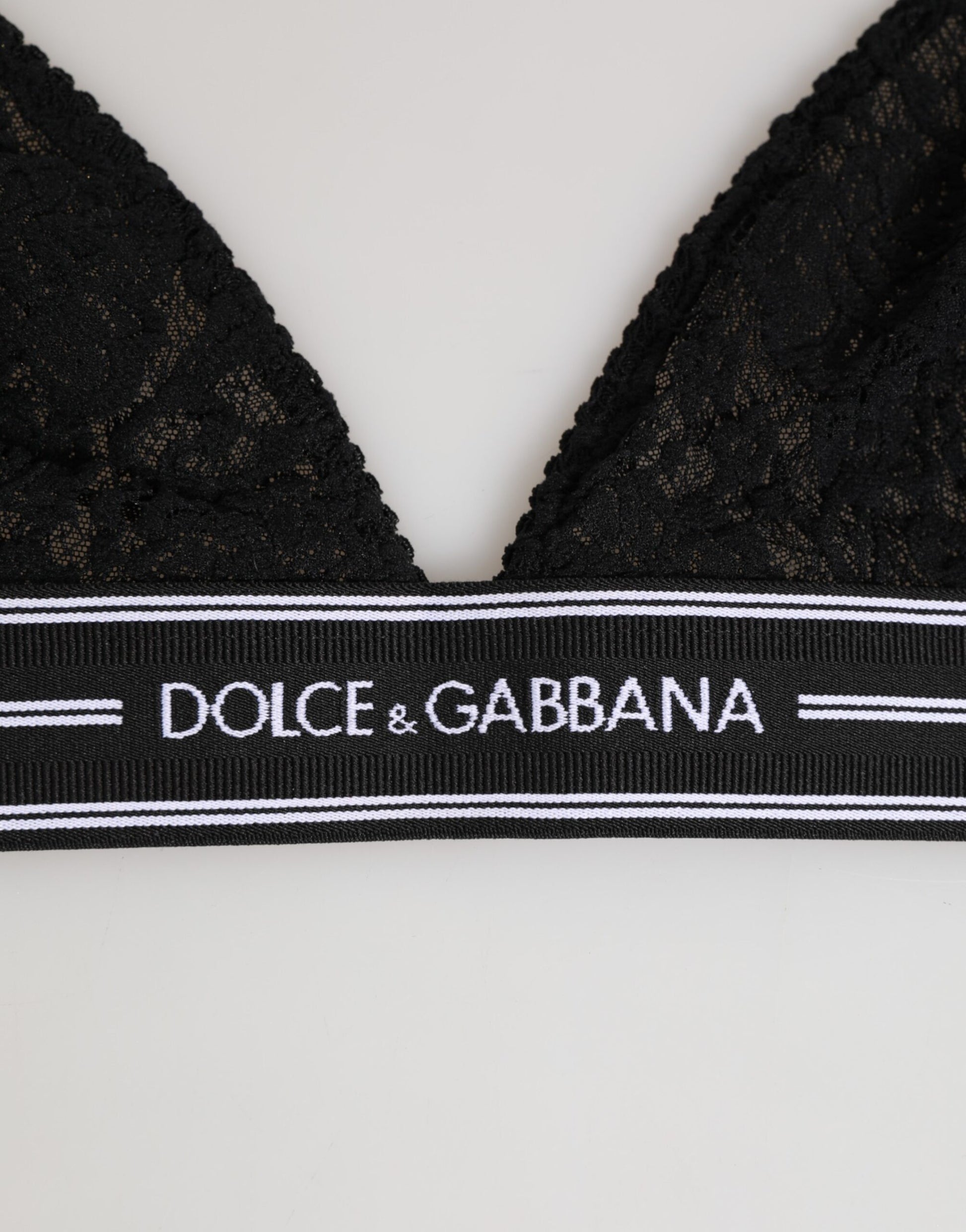Black Lace Triangle Bralette Wireless Underwear