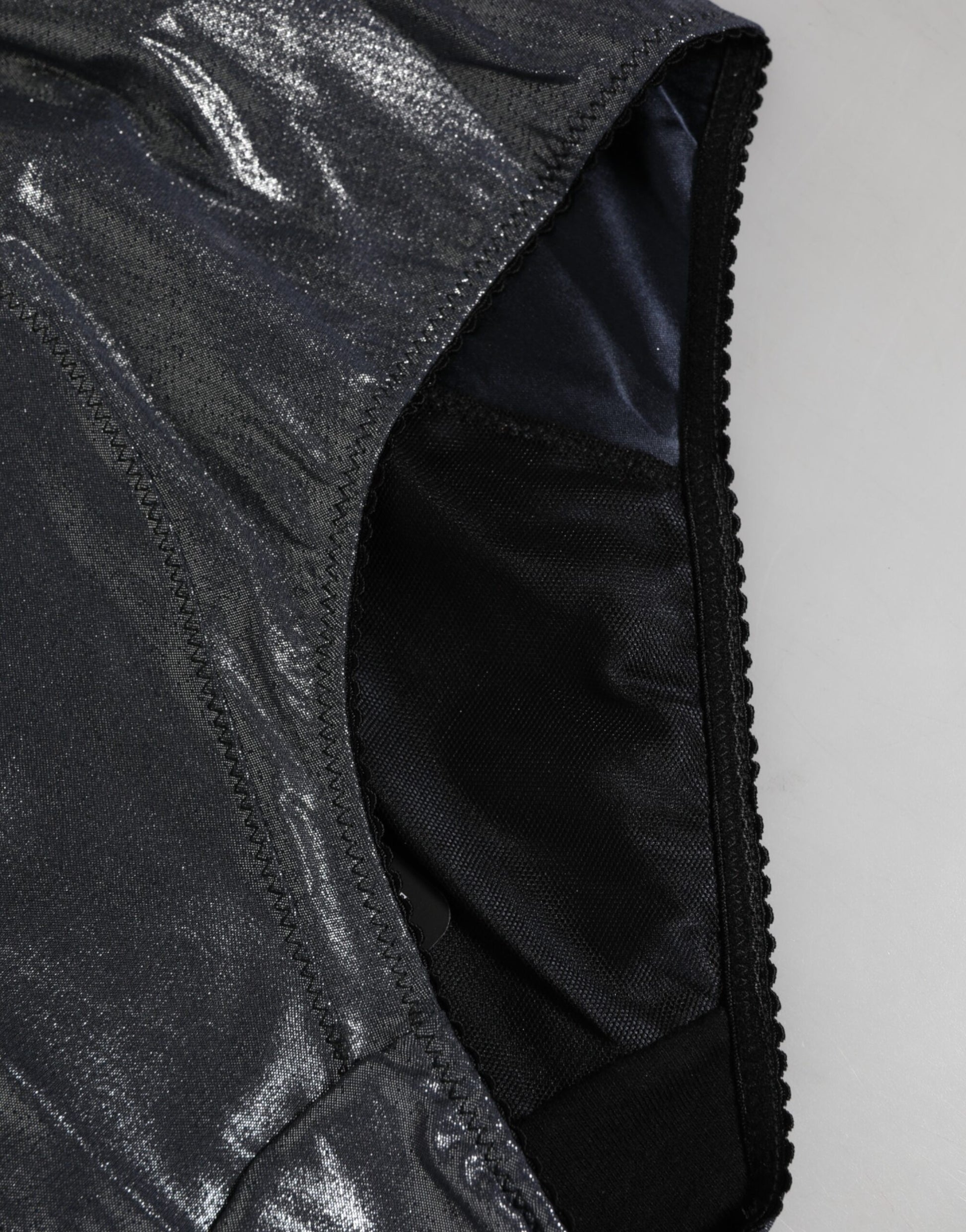 Gray Silk Stretch Slip Girdle Panty Underwear