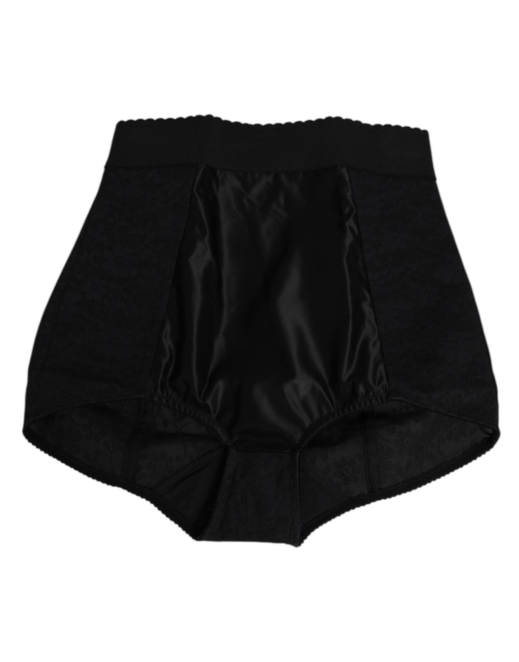 Black Nylon High Waist Short Panty Underwear