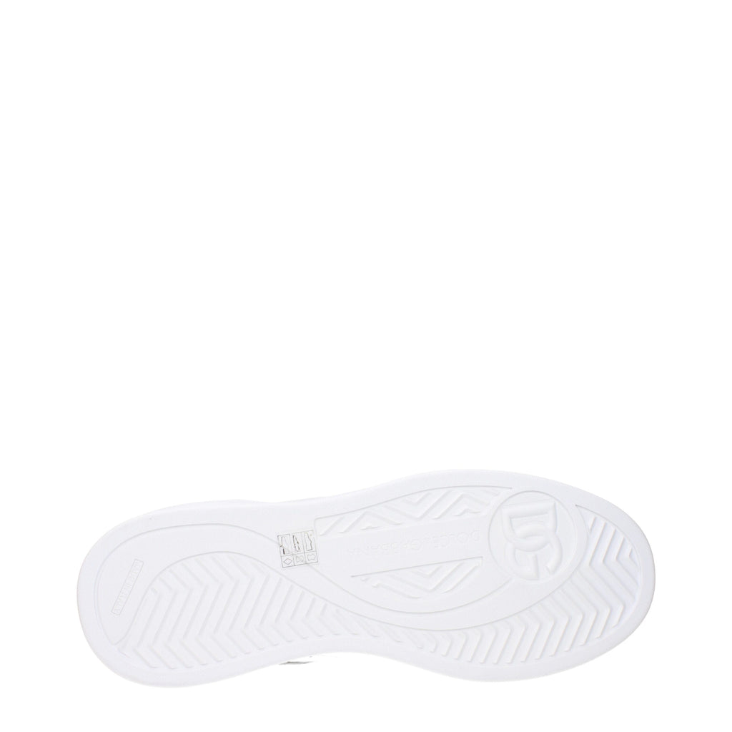 White Leather Low Top Sneakers