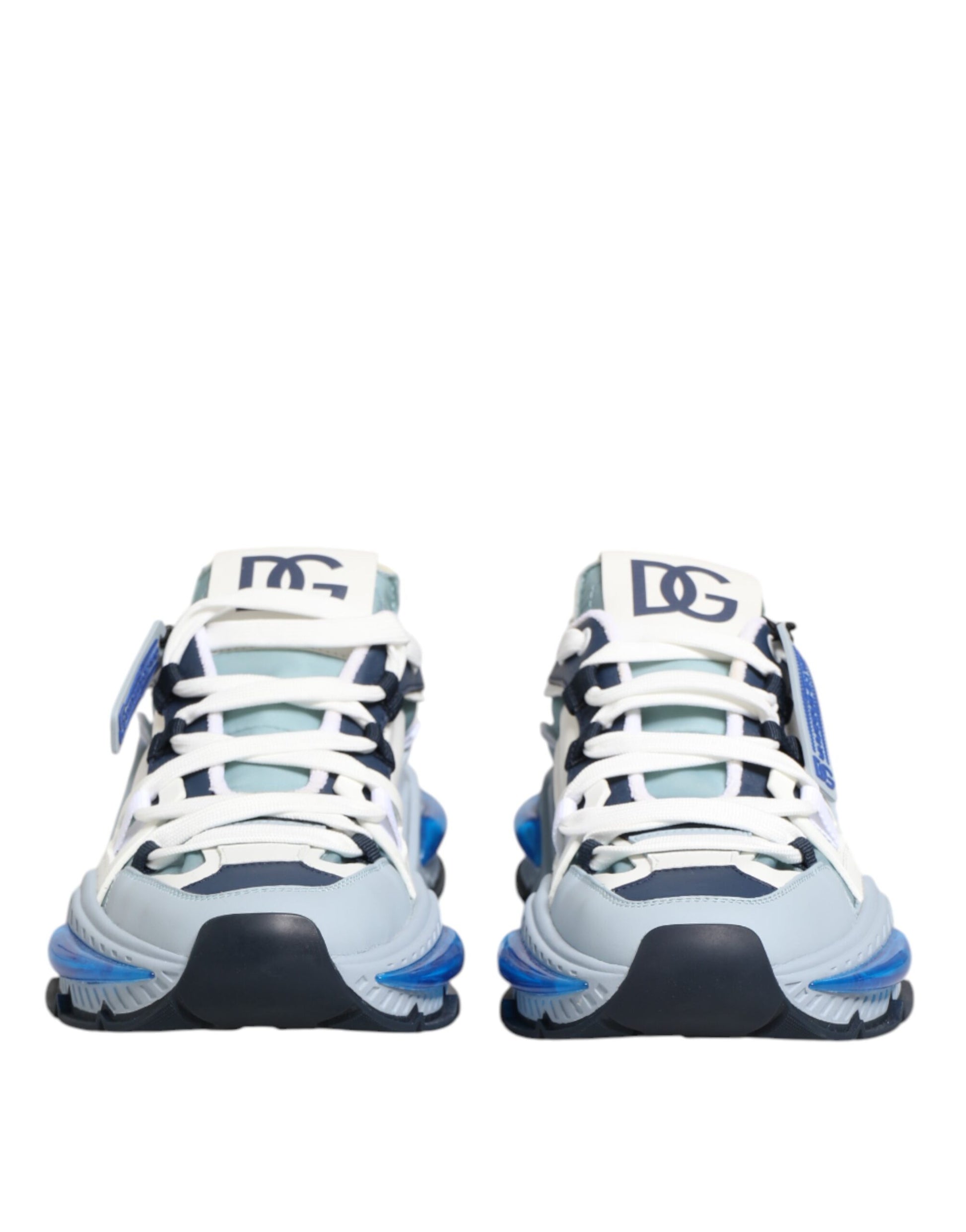 White Blue Nylon Airmaster Sneakers Shoes